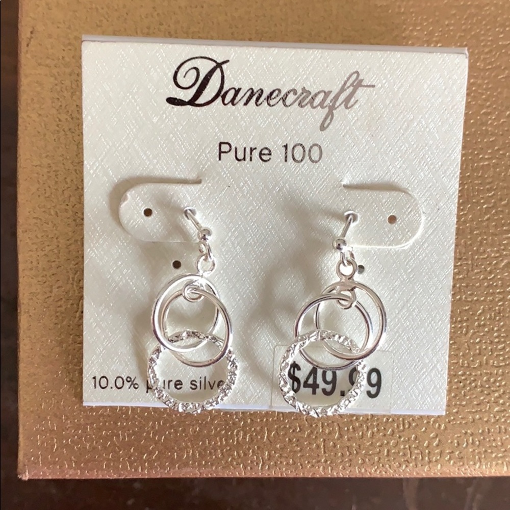 Danecraft 10% pure silver earrings